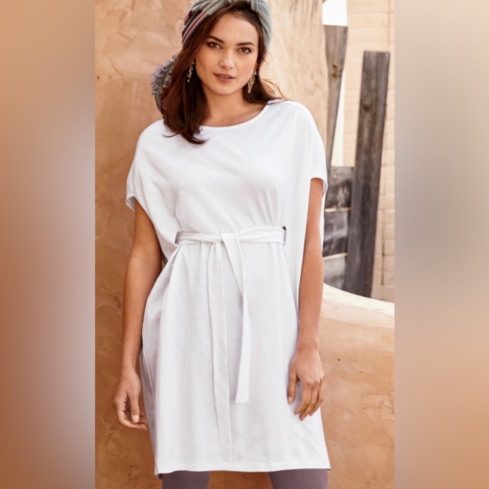 Peruvian Connection Barbados Pima Cotton Tunic Size Medium